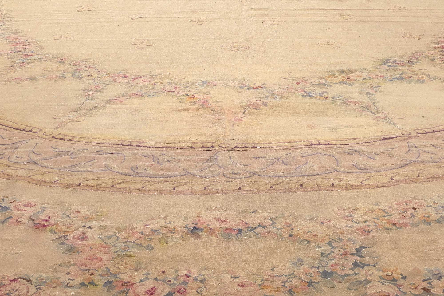 15 x 25 Antique French Aubusson Rug 74394