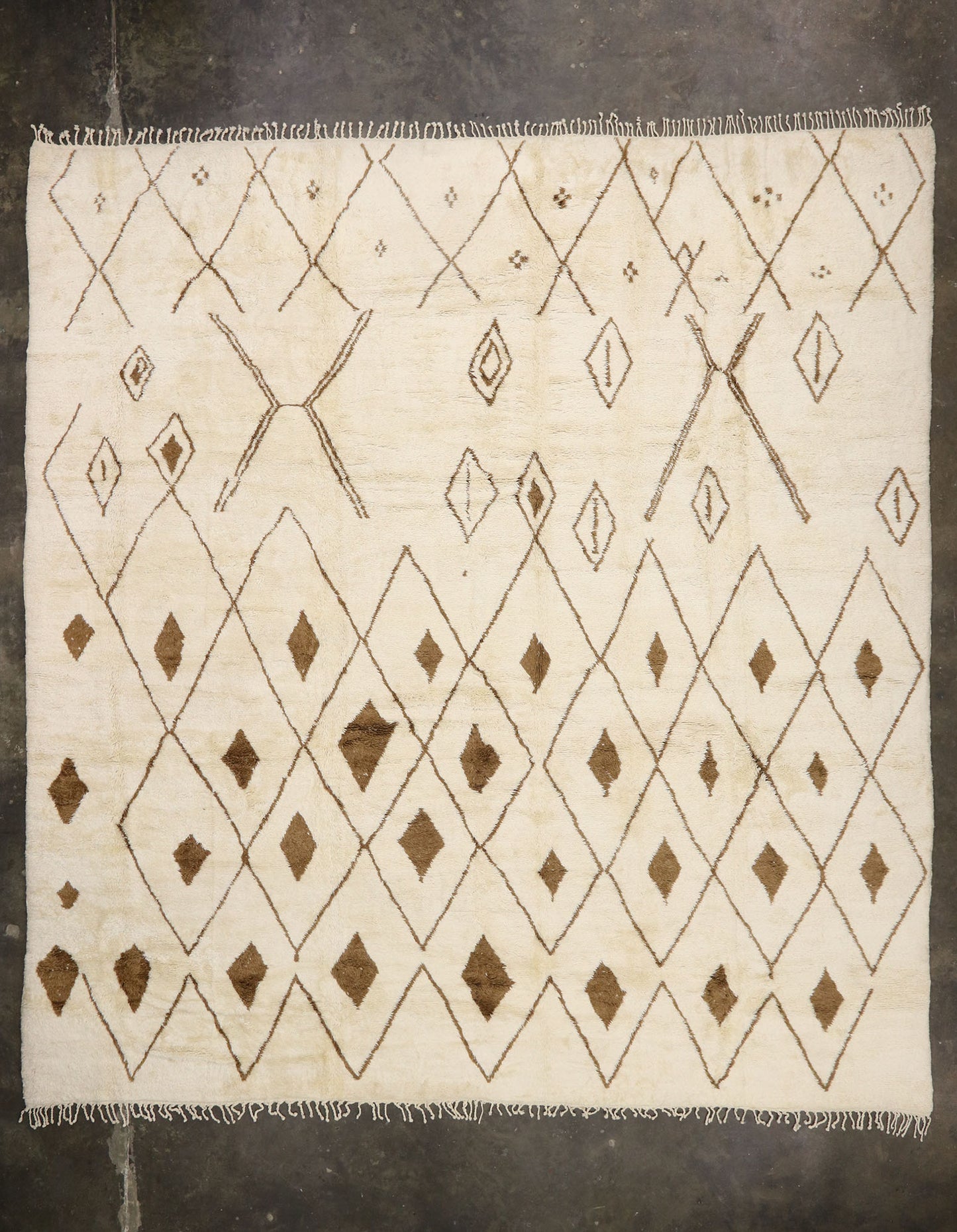 15 x 16 Large Neutral Moroccan Rug 21146