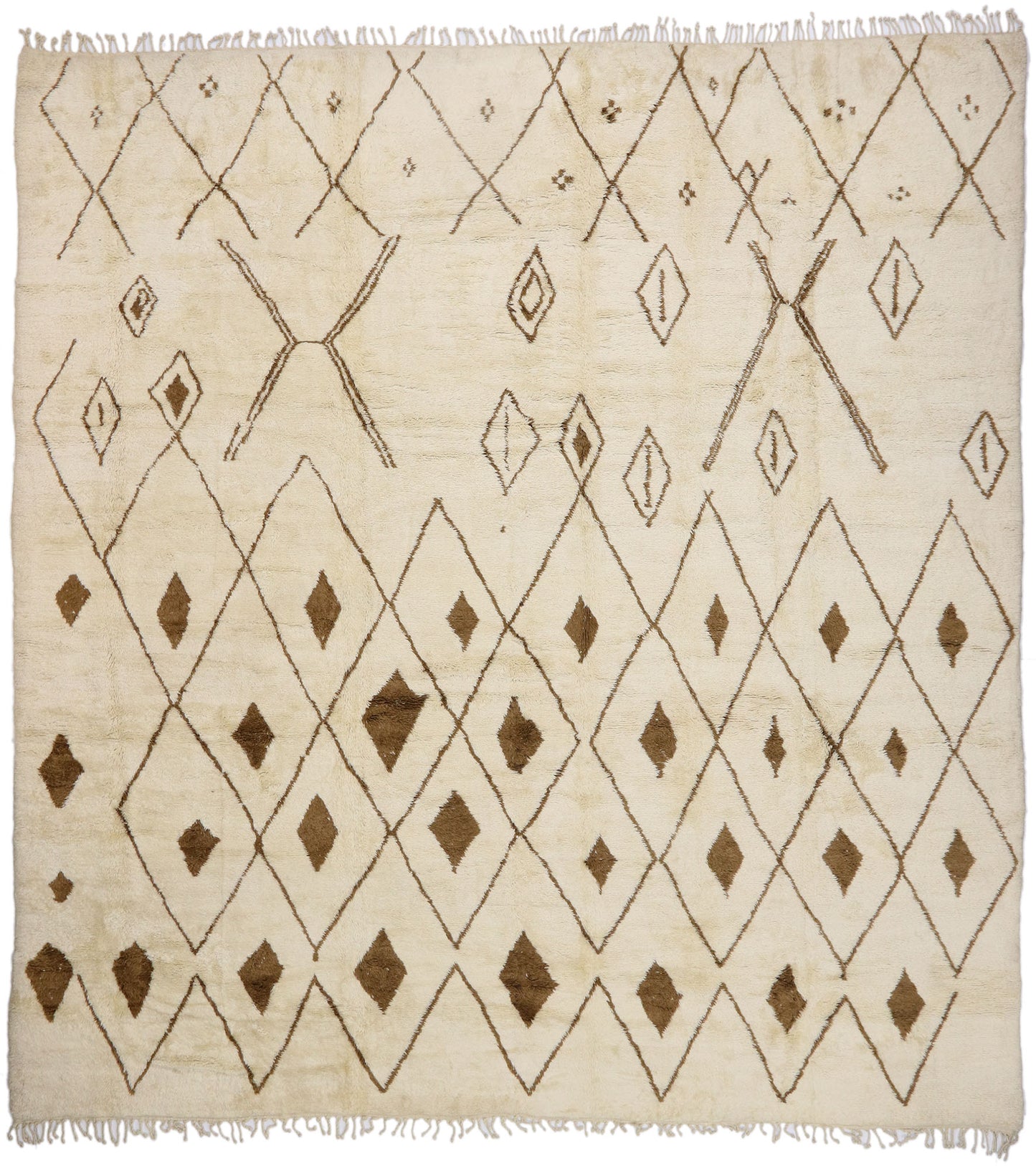 15 x 16 Large Neutral Moroccan Rug 21146