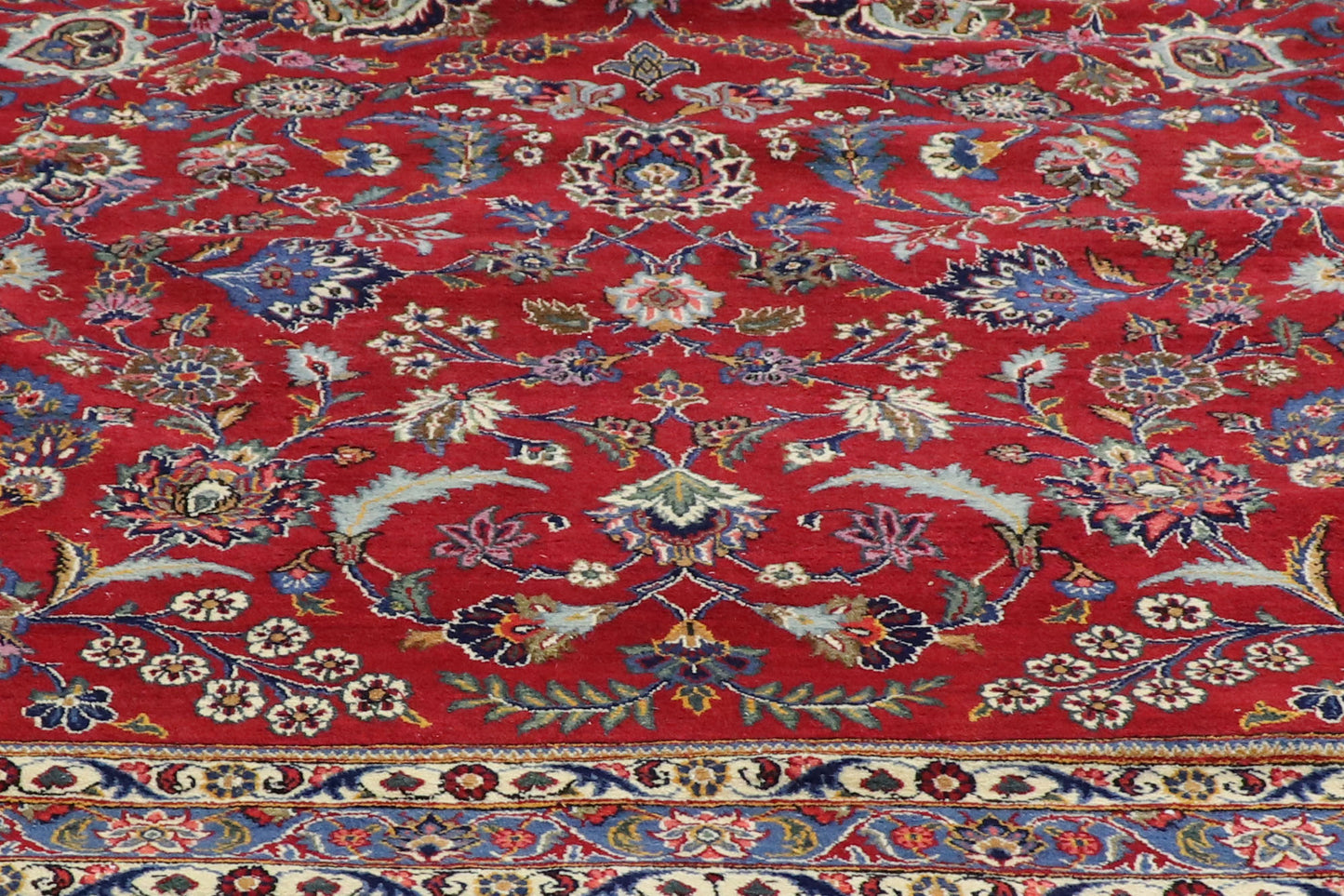 15 x 23 Antique Persian Kashan Rug 75650