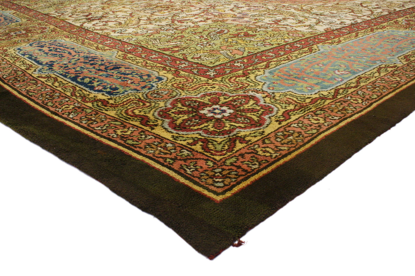 15 x 36 Antique Austrian Savonnerie Rug 72342