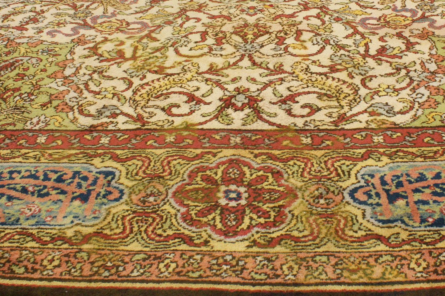 15 x 36 Antique Austrian Savonnerie Rug 72342