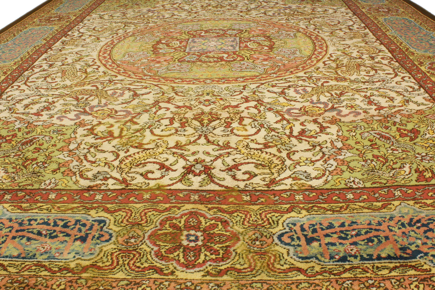 15 x 36 Antique Austrian Savonnerie Rug 72342
