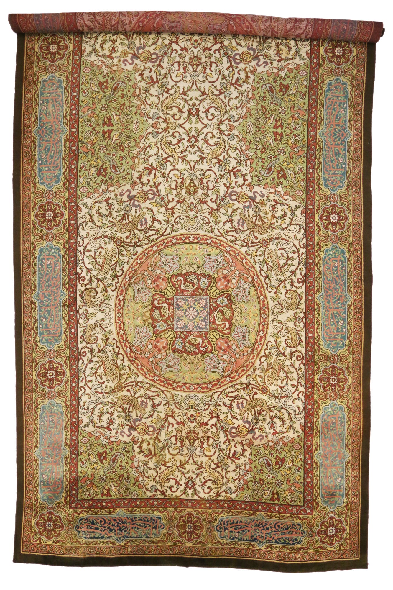 15 x 36 Antique Austrian Savonnerie Rug 72342