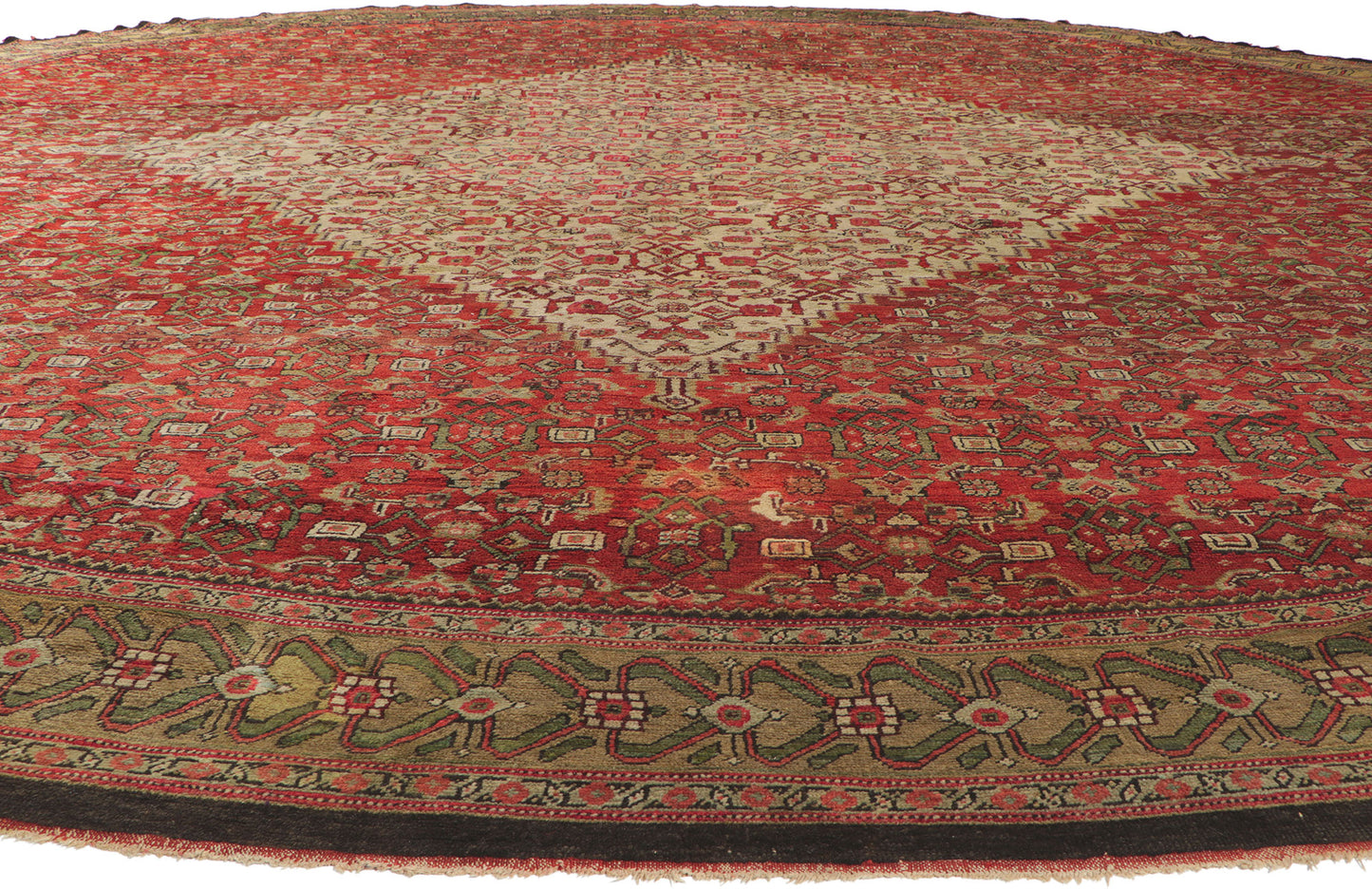 17 x 17 Antique Persian Sultanabad Rug 53828