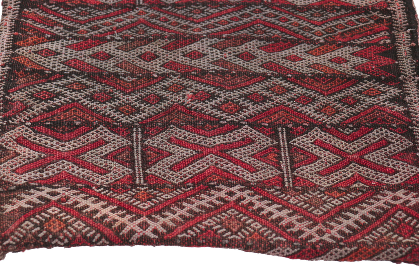 1 x 1 Vintage Moroccan Tribal Textile 78448