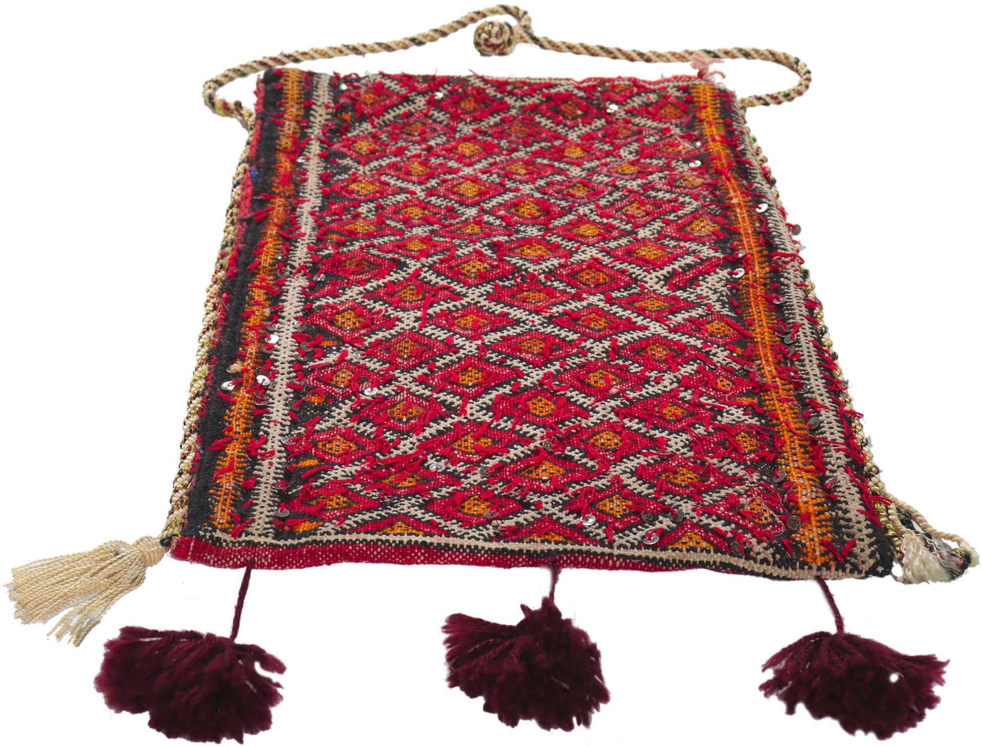 1 x 2 Vintage Moroccan Textile Bag 78449