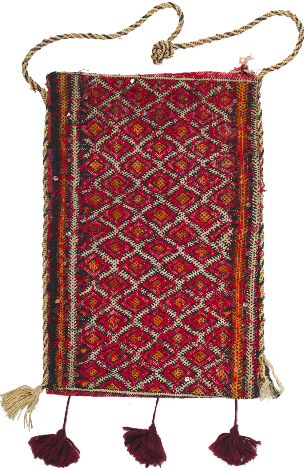 1 x 2 Vintage Moroccan Textile Bag 78449
