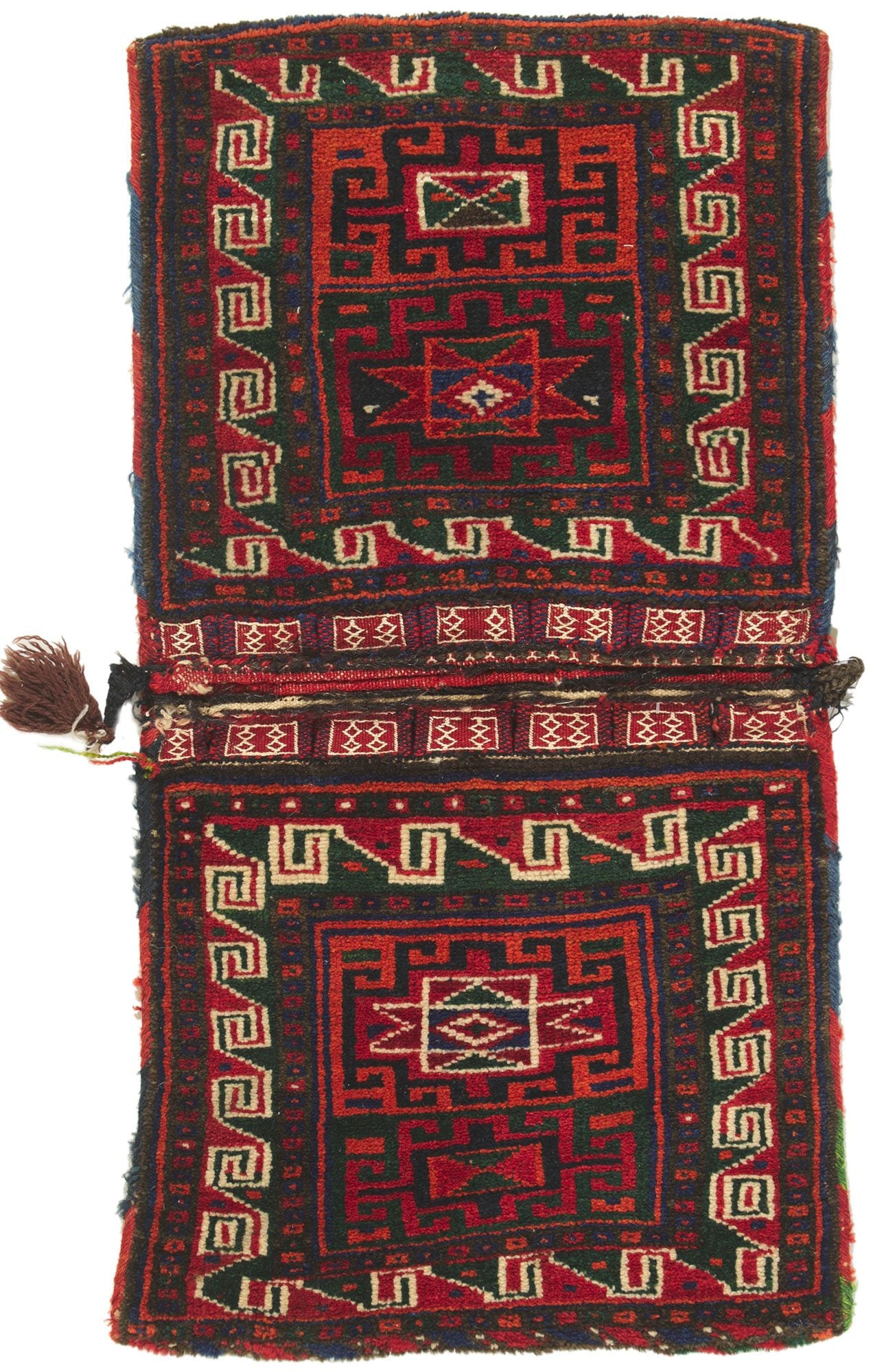 2 x 3 Antique Persian Turkmen Saddlebag 78479