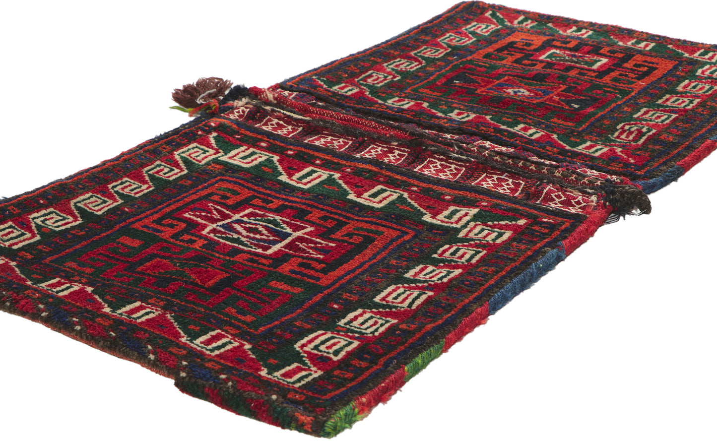 2 x 3 Antique Persian Turkmen Saddlebag 78479