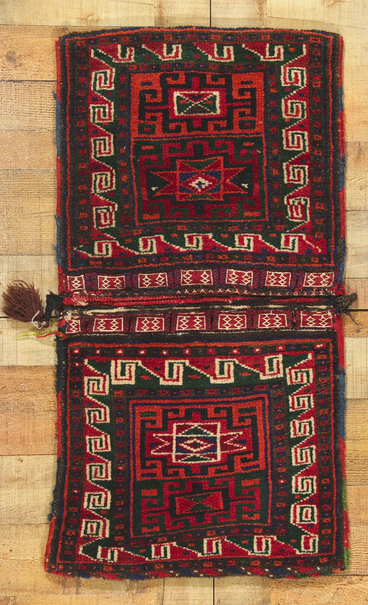 2 x 3 Antique Persian Turkmen Saddlebag 78479