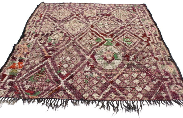 6 x 6 Vintage Moroccan Rug 20038
