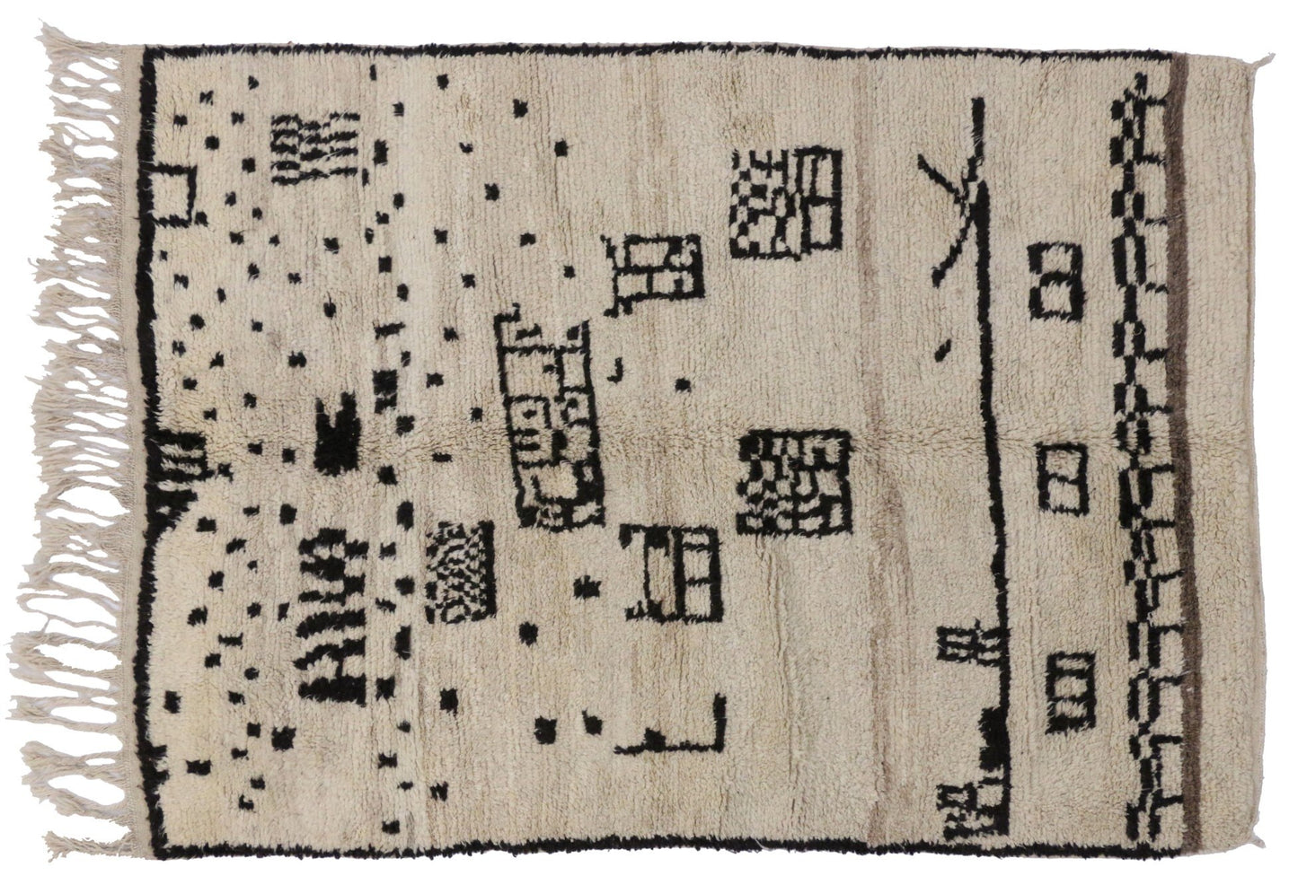 5 x 7 Vintage Moroccan Rug 20084