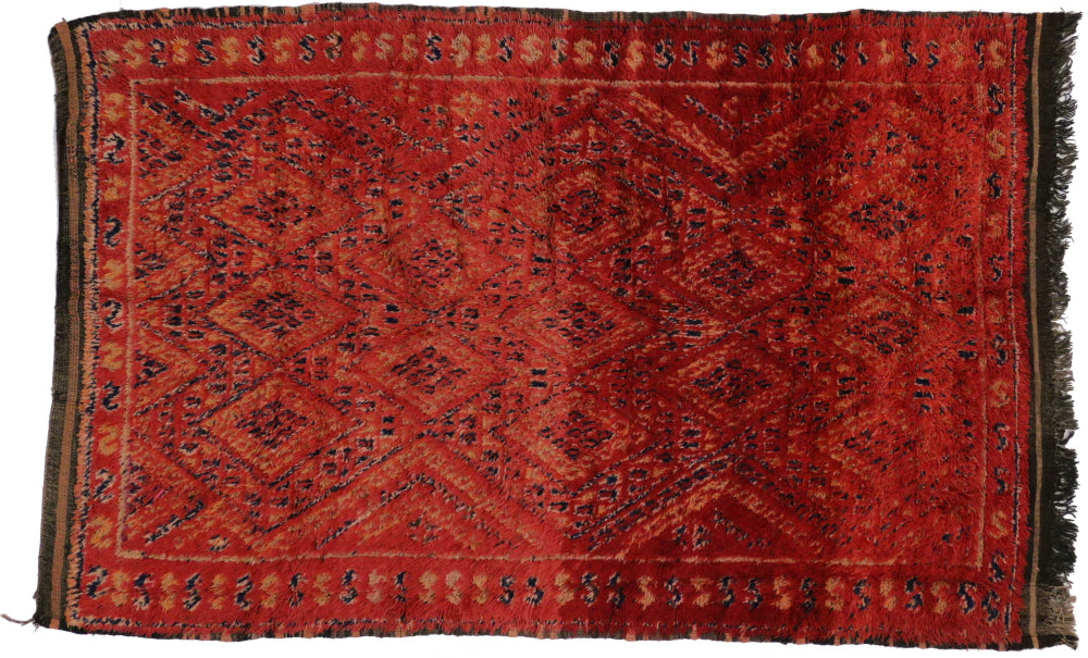 5 x 8 Vintage Berber Moroccan Rug 20113