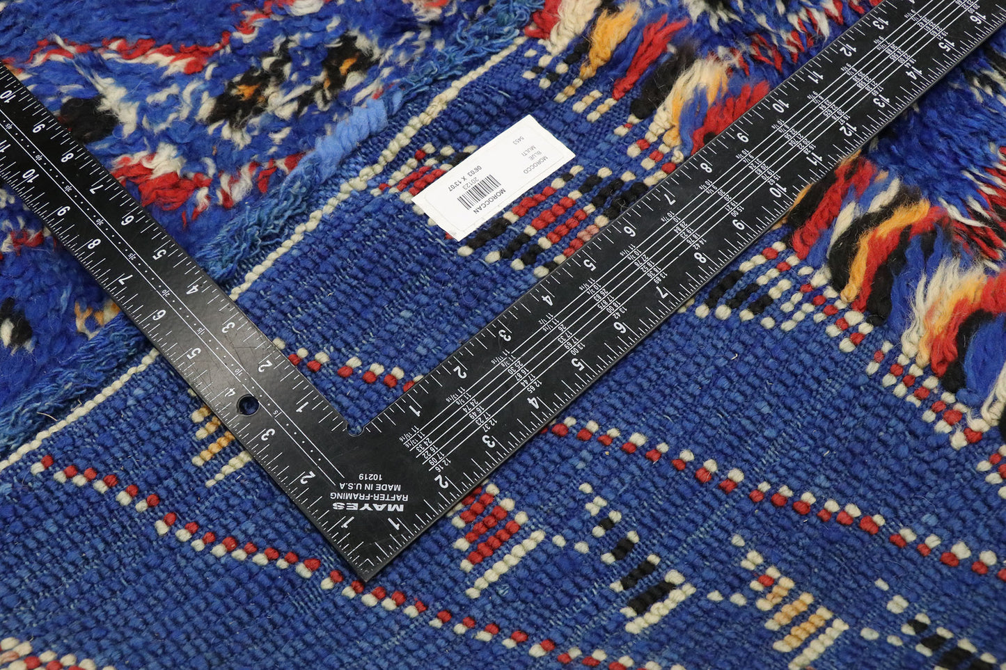 6 x 14 Vintage Blue Beni MGuild Moroccan Rug 20123