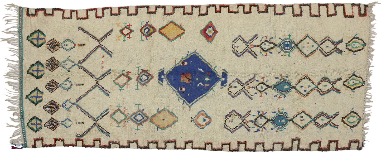 4 x 10 Vintage Berber Moroccan Azilal Rug 20136