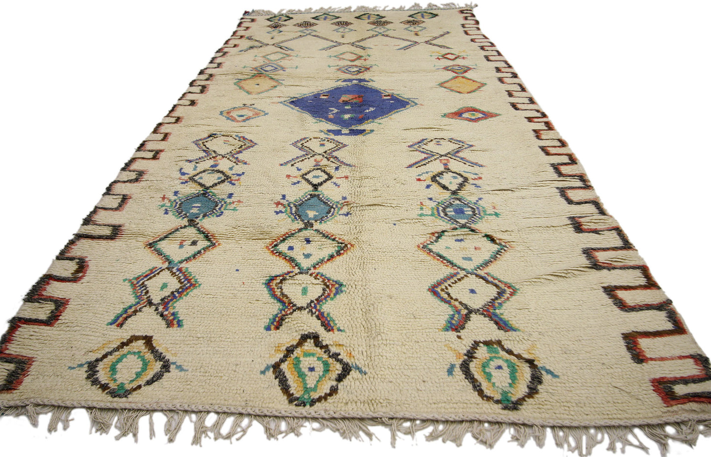 4 x 10 Vintage Berber Moroccan Azilal Rug 20136