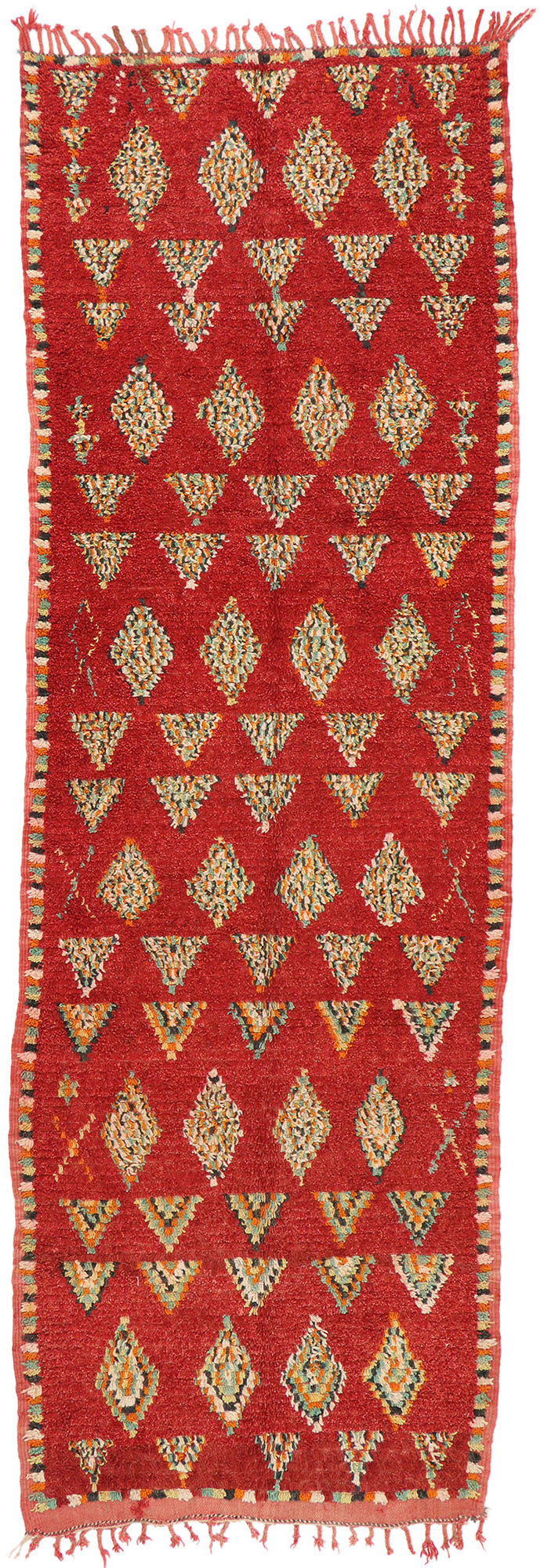 4 x 12 Vintage Red Moroccan Azilal Rug 20168