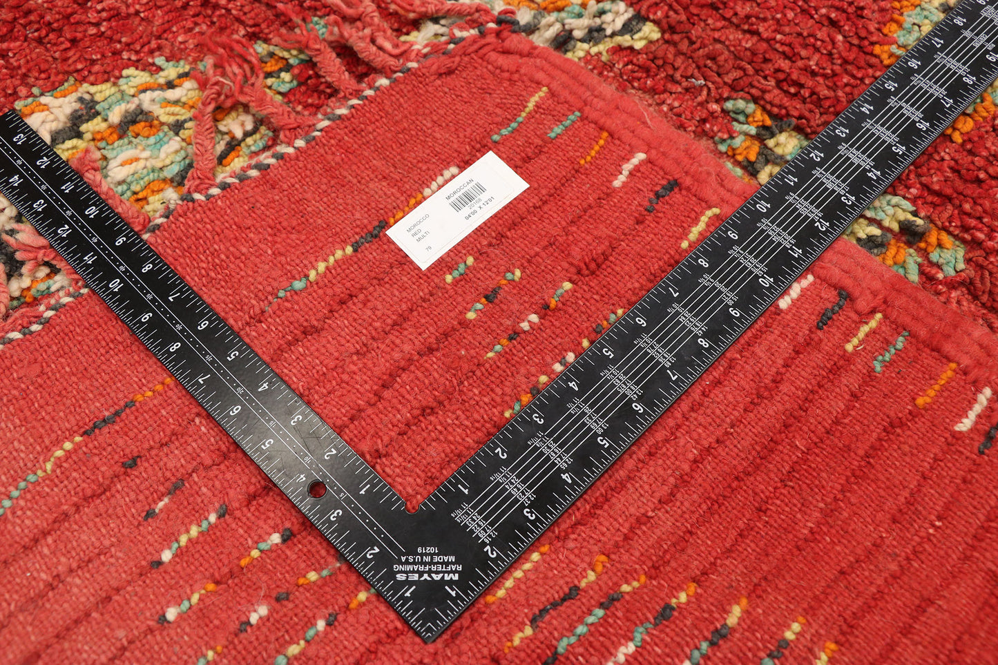 4 x 12 Vintage Red Moroccan Azilal Rug 20168