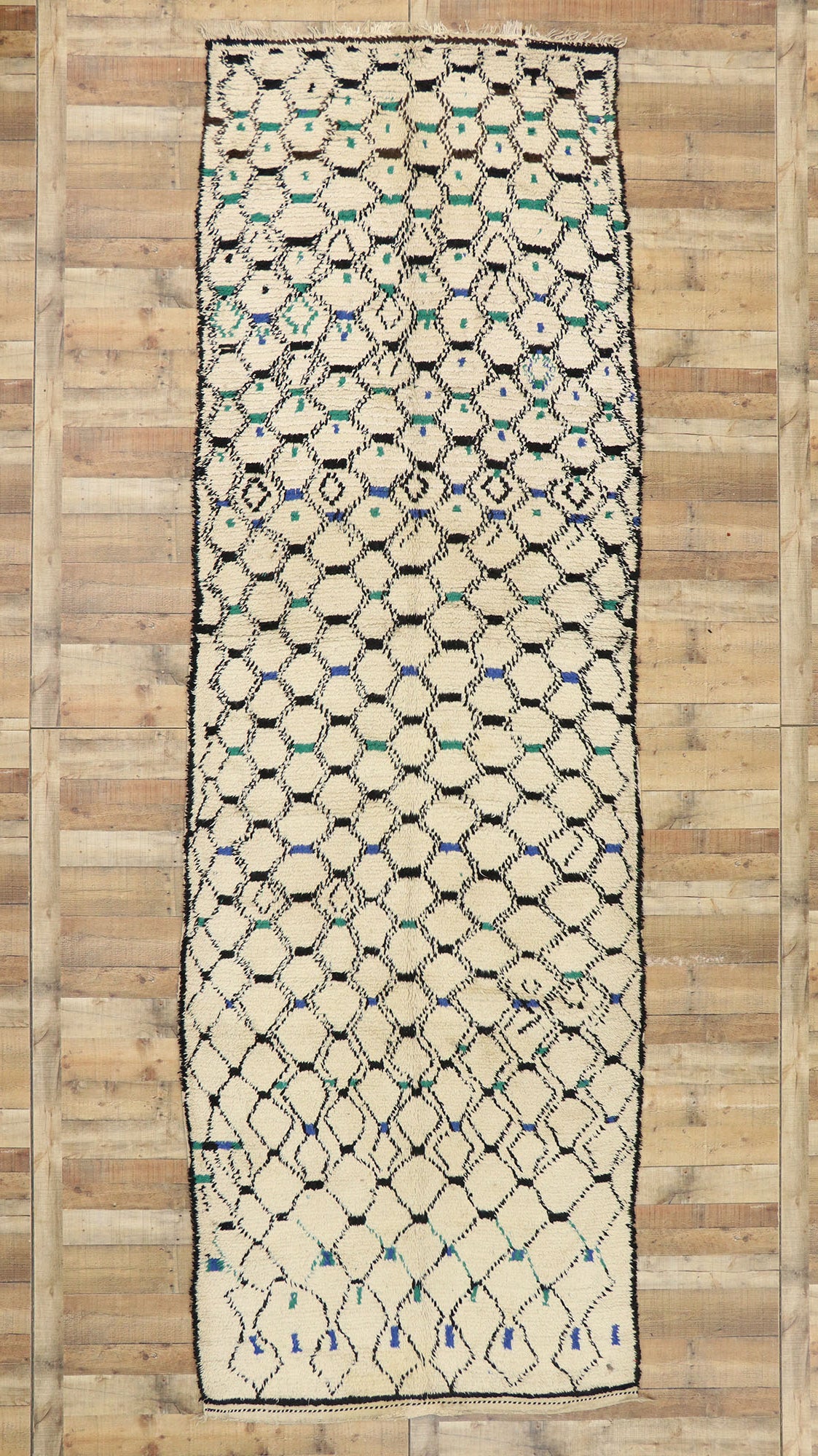 5 x 15 Vintage Moroccan Azilal Rug 20174