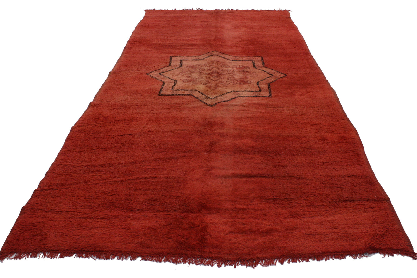 5 x 14 Vintage Berber Red Moroccan Rug 20232