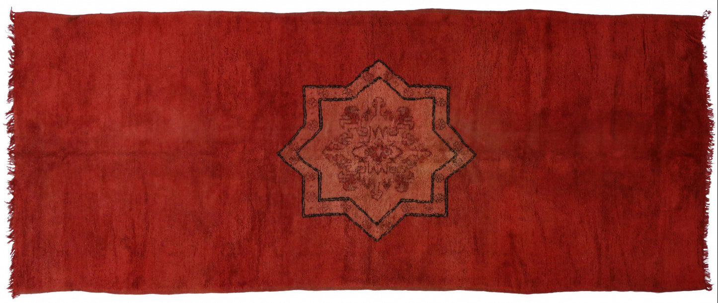 5 x 14 Vintage Berber Red Moroccan Rug 20232
