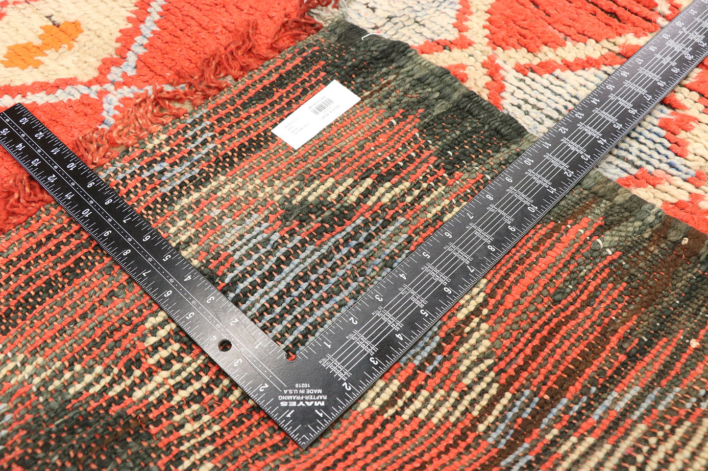 4 x 7 Vintage Red Boujad Moroccan Rug 20233