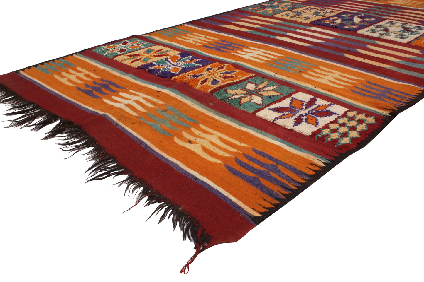 6 x 14 Vintage Taznakht Moroccan Kilim Rug 20412