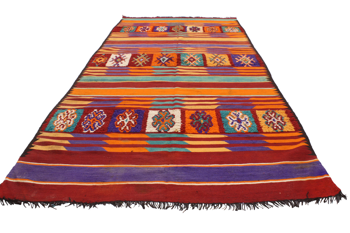 6 x 14 Vintage Taznakht Moroccan Kilim Rug 20415