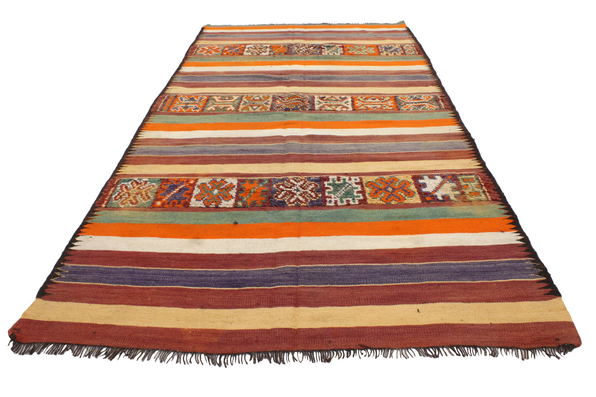 5 x 11 Vintage Berber Moroccan Kilim Rug 20426