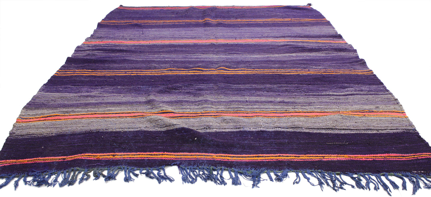 6 x 8 Vintage Striped Kilim Rug 20541