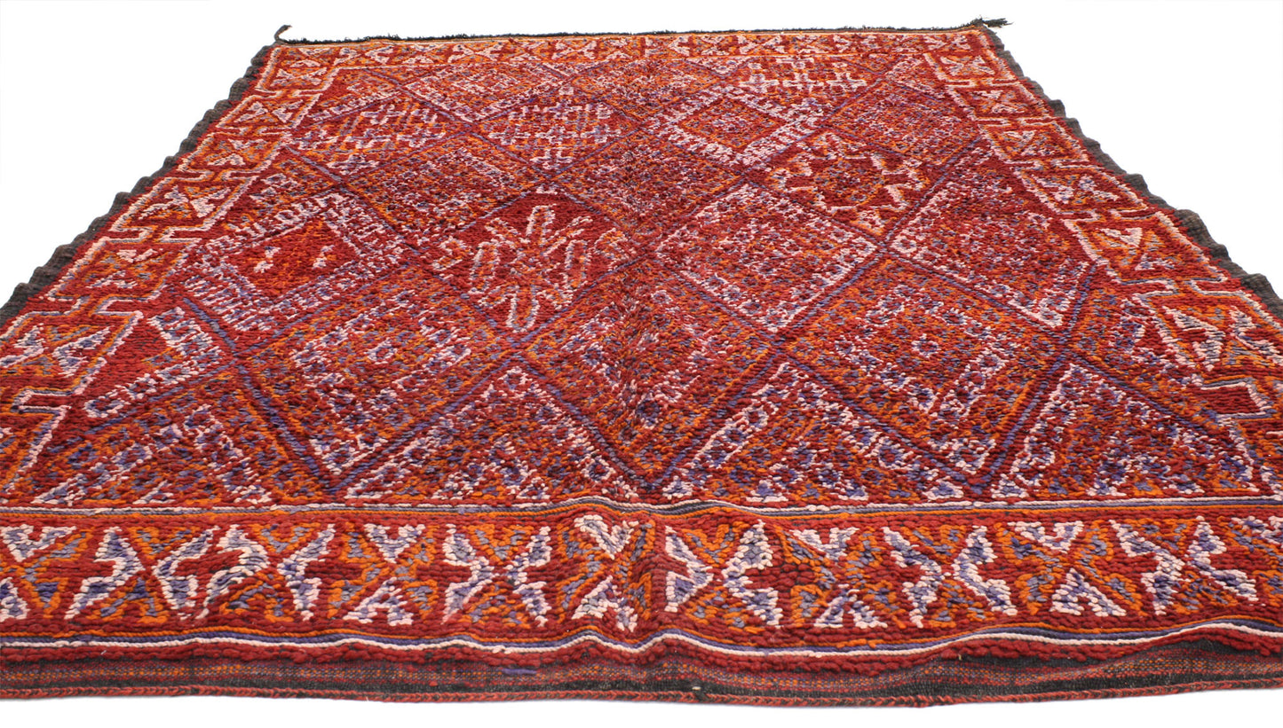 7 x 9 Vintage Moroccan Rug 20605