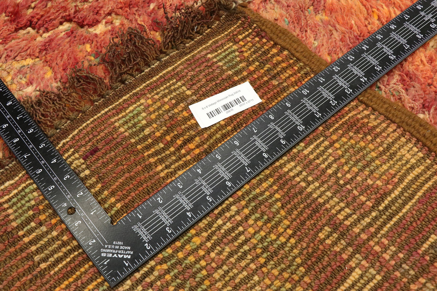 6 x 8 Vintage Moroccan Rug 20616