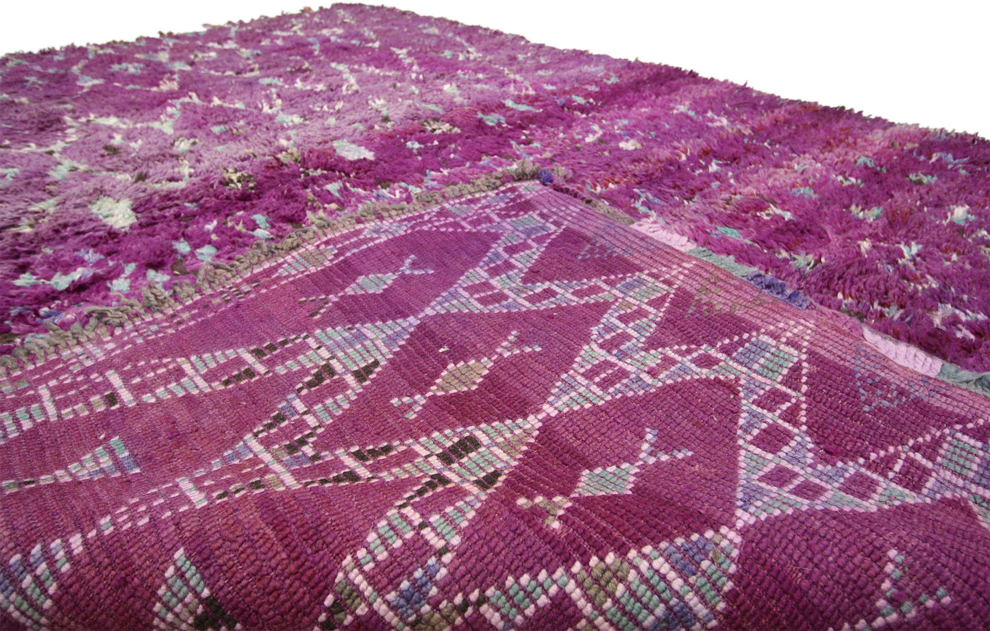 7 x 10 Vintage Purple Moroccan Rug 20644