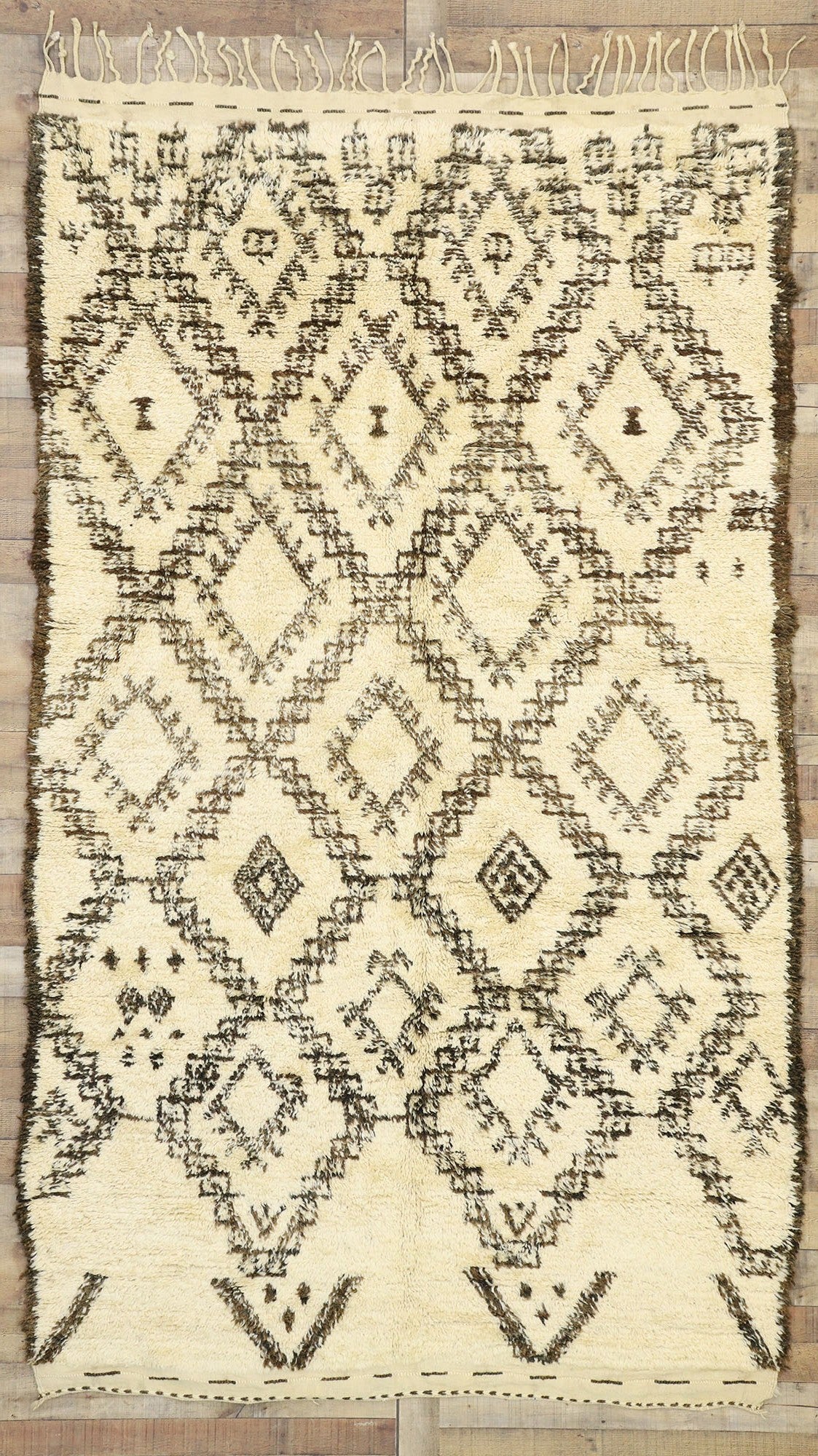 6 x 10 Vintage Moroccan Beni Ourain Rug 20773