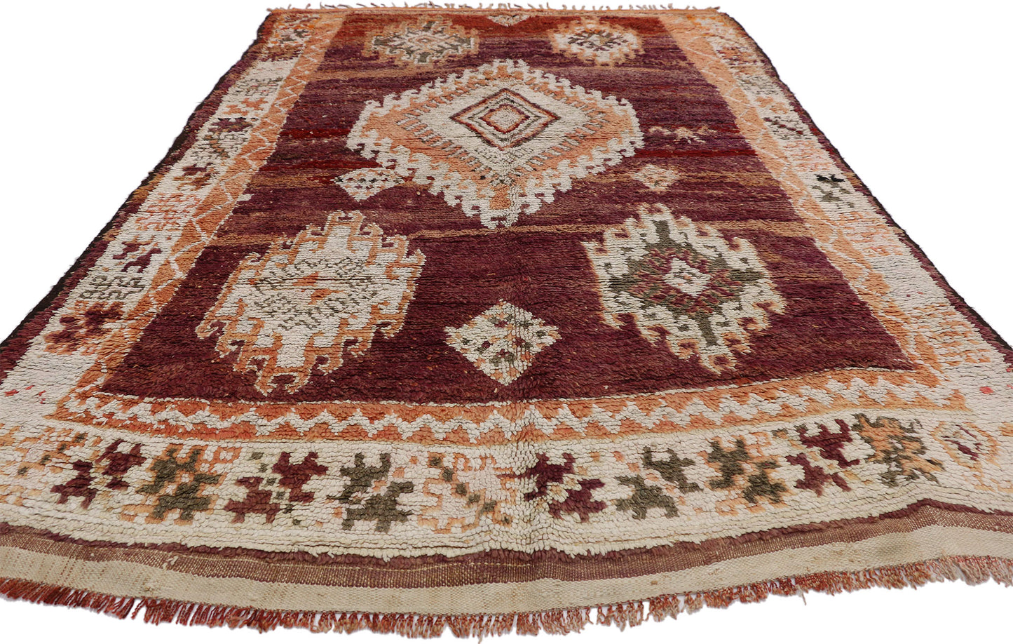 6 x 9 Vintage Moroccan Rug 20778