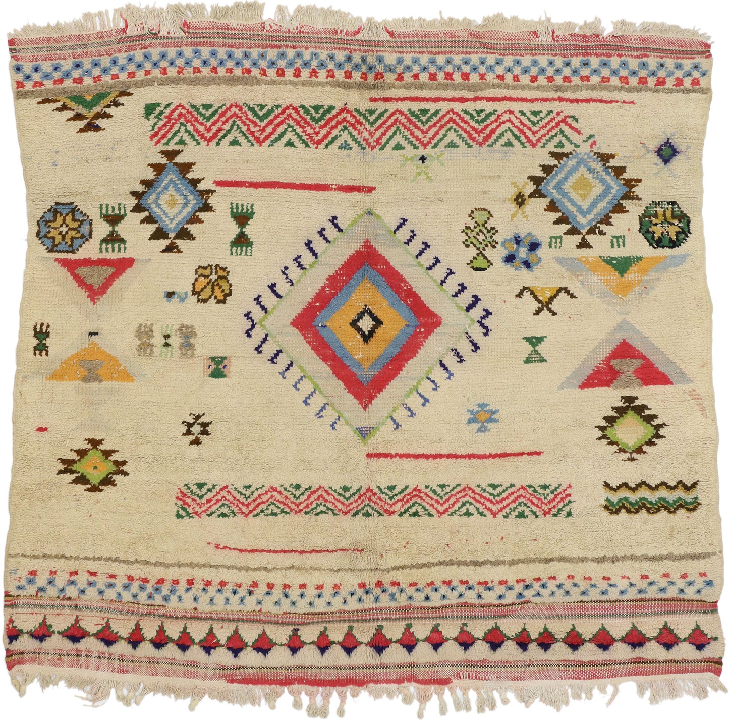 6 x 6 Vintage Moroccan Rug 20792