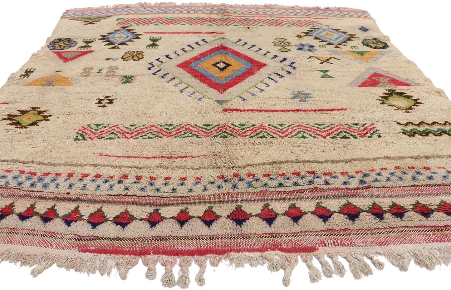 6 x 6 Vintage Moroccan Rug 20792