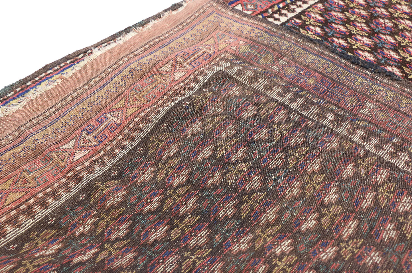 4 x 10 Antique Persian Kurdish Runner 20795