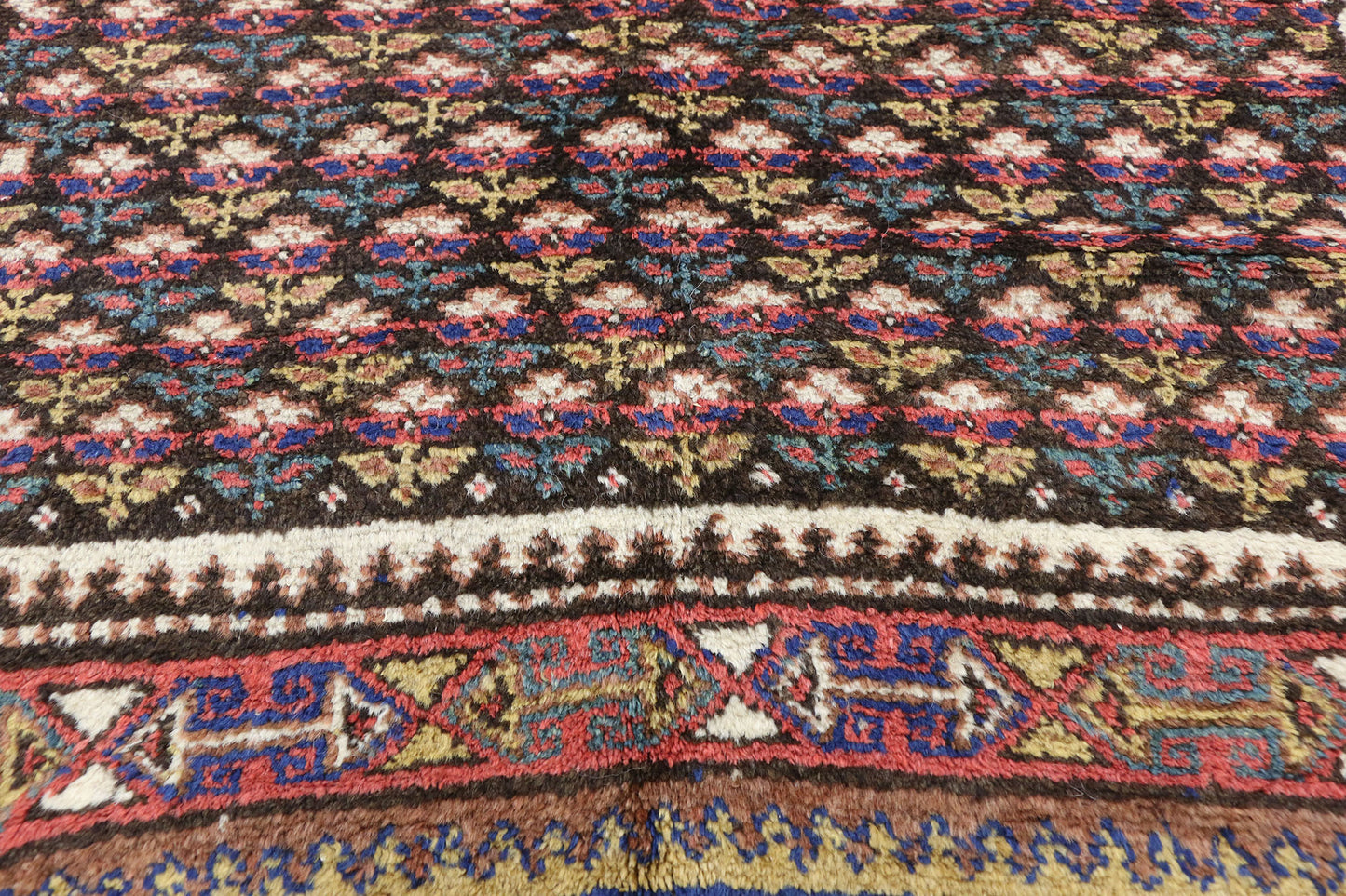 4 x 10 Antique Persian Kurdish Runner 20795