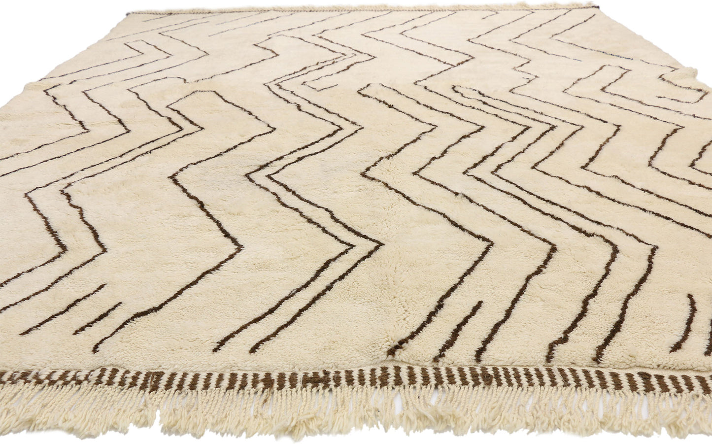 9 x 11 Organic Modern Beni Mrirt Moroccan Rug 20807