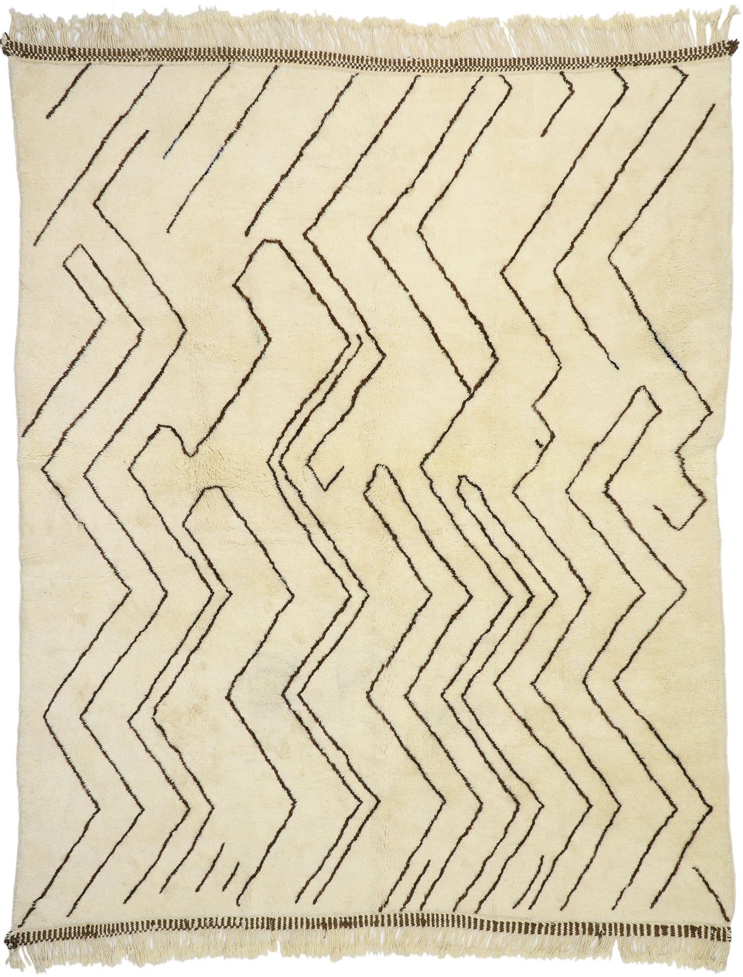 9 x 11 Organic Modern Beni Mrirt Moroccan Rug 20807
