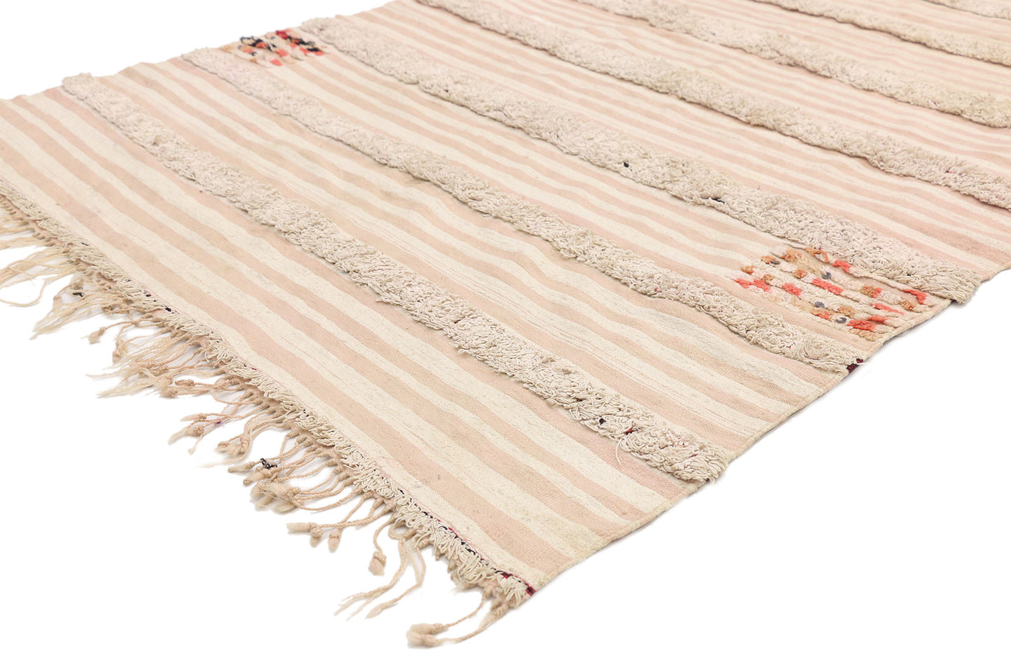 3 x 6 Vintage Moroccan Wedding Blanket Rug 20822