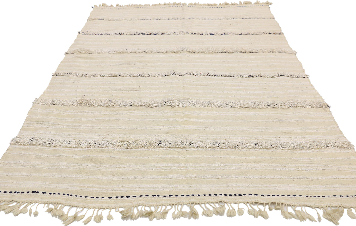 4 x 7 Vintage Moroccan Handira Kilim Rug 20826