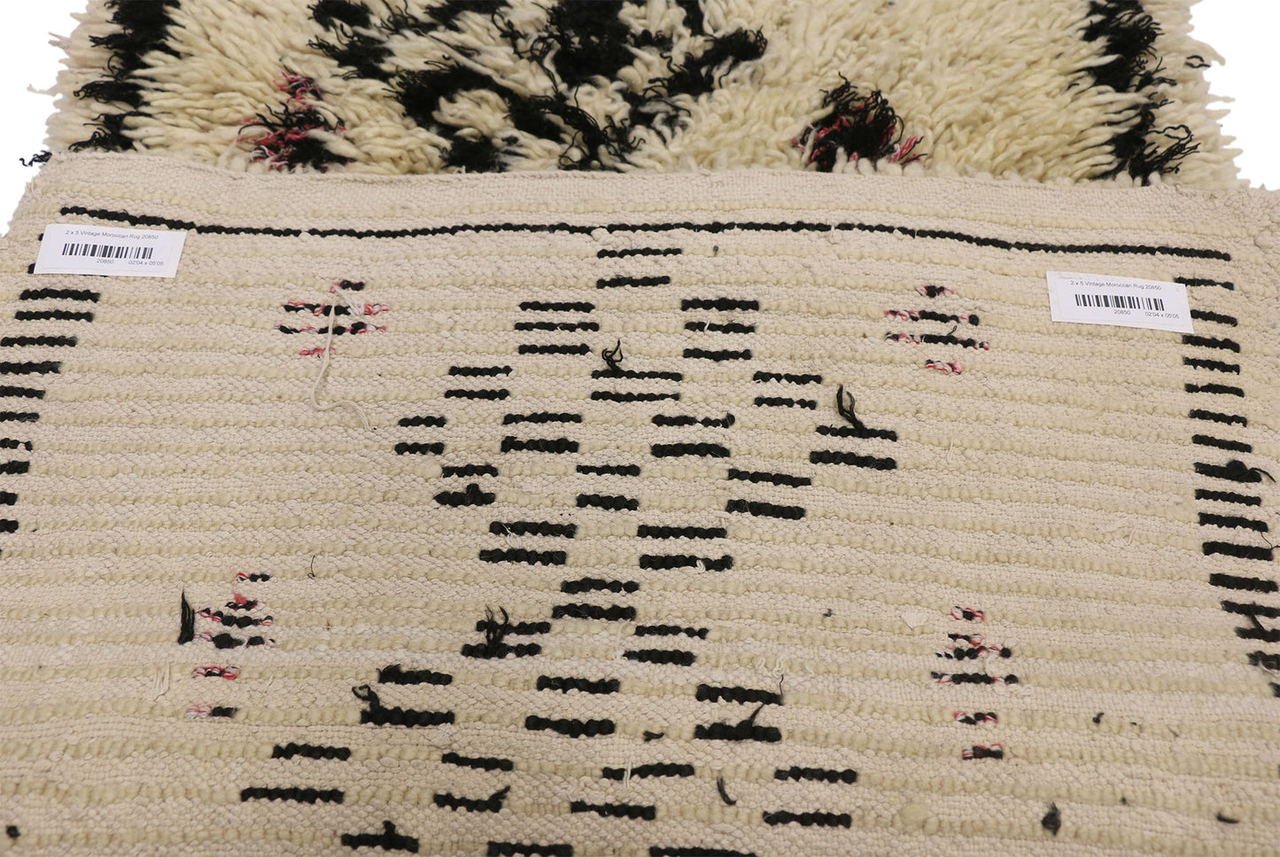 2 x 5 Vintage Moroccan Azilal Rug 20850