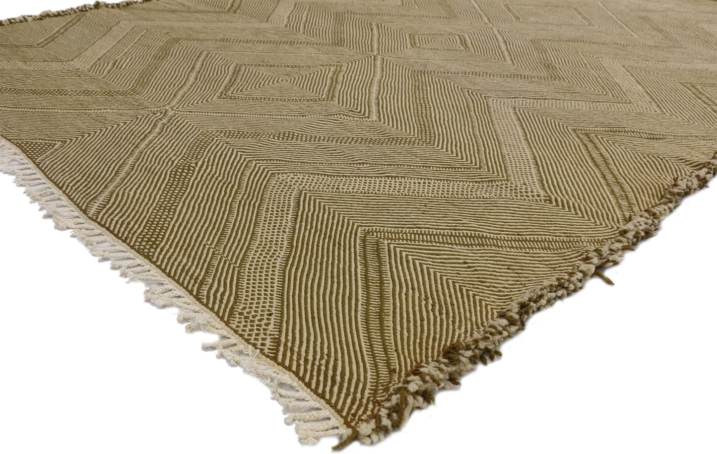 7 x 9 Vintage Brown Moroccan Kilim Rug 20886