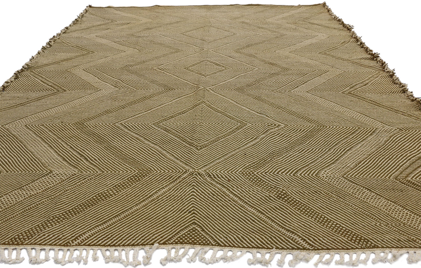 7 x 9 Vintage Brown Moroccan Kilim Rug 20886
