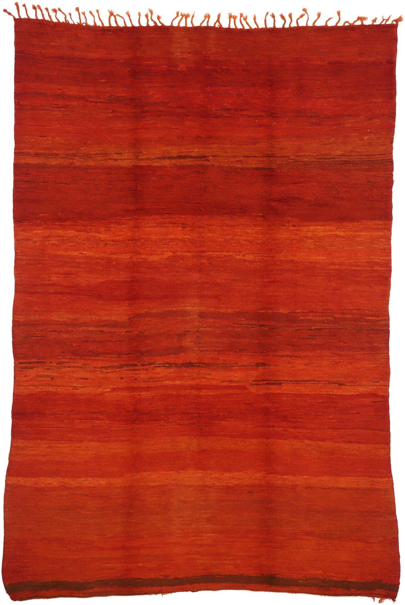 7 x 10 Vintage Red Beni Mrirt Moroccan Rug 20894