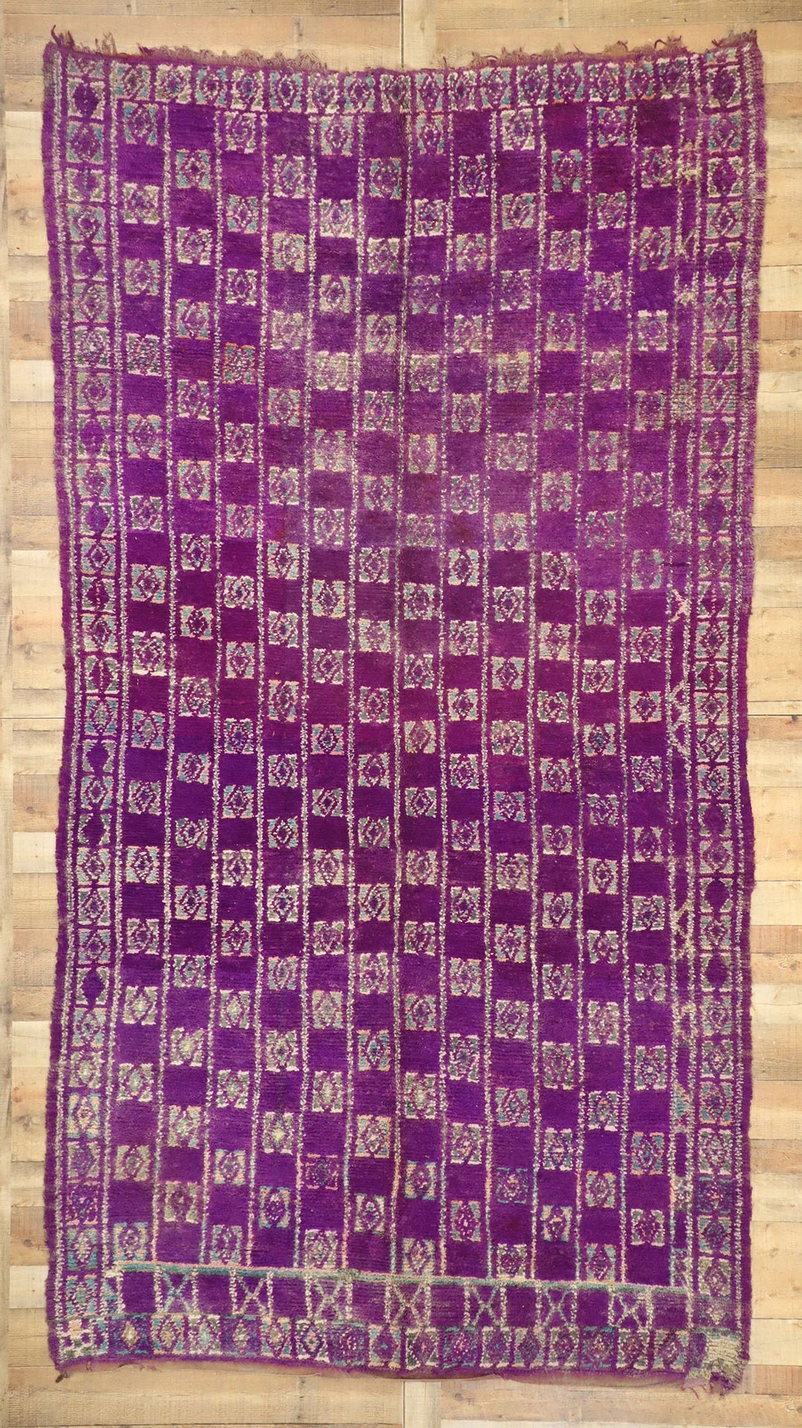 6 x 12 Vintage Purple Talsint Moroccan Rug 20905