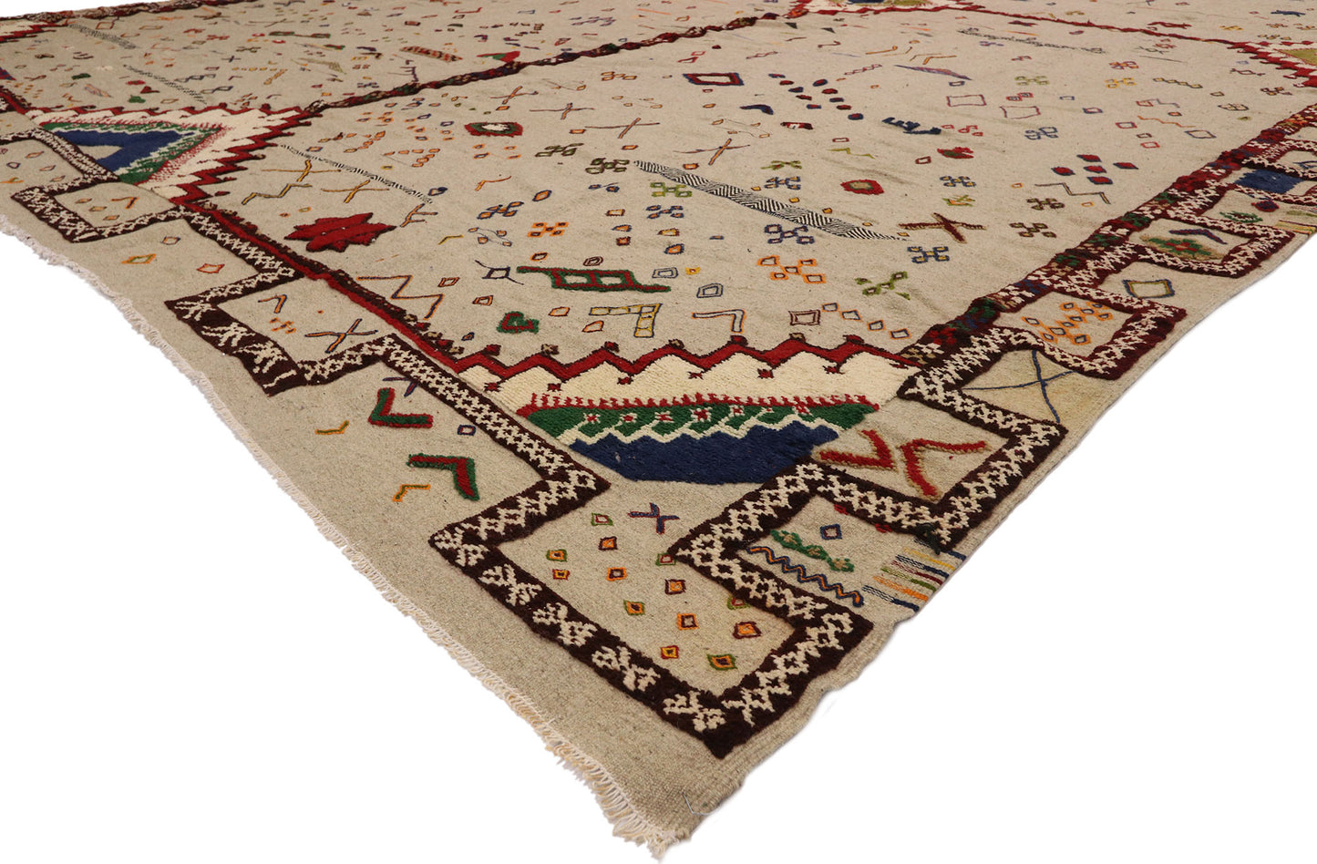 13 x 18 Vintage Moroccan Kilim Glaoui Rug 20923